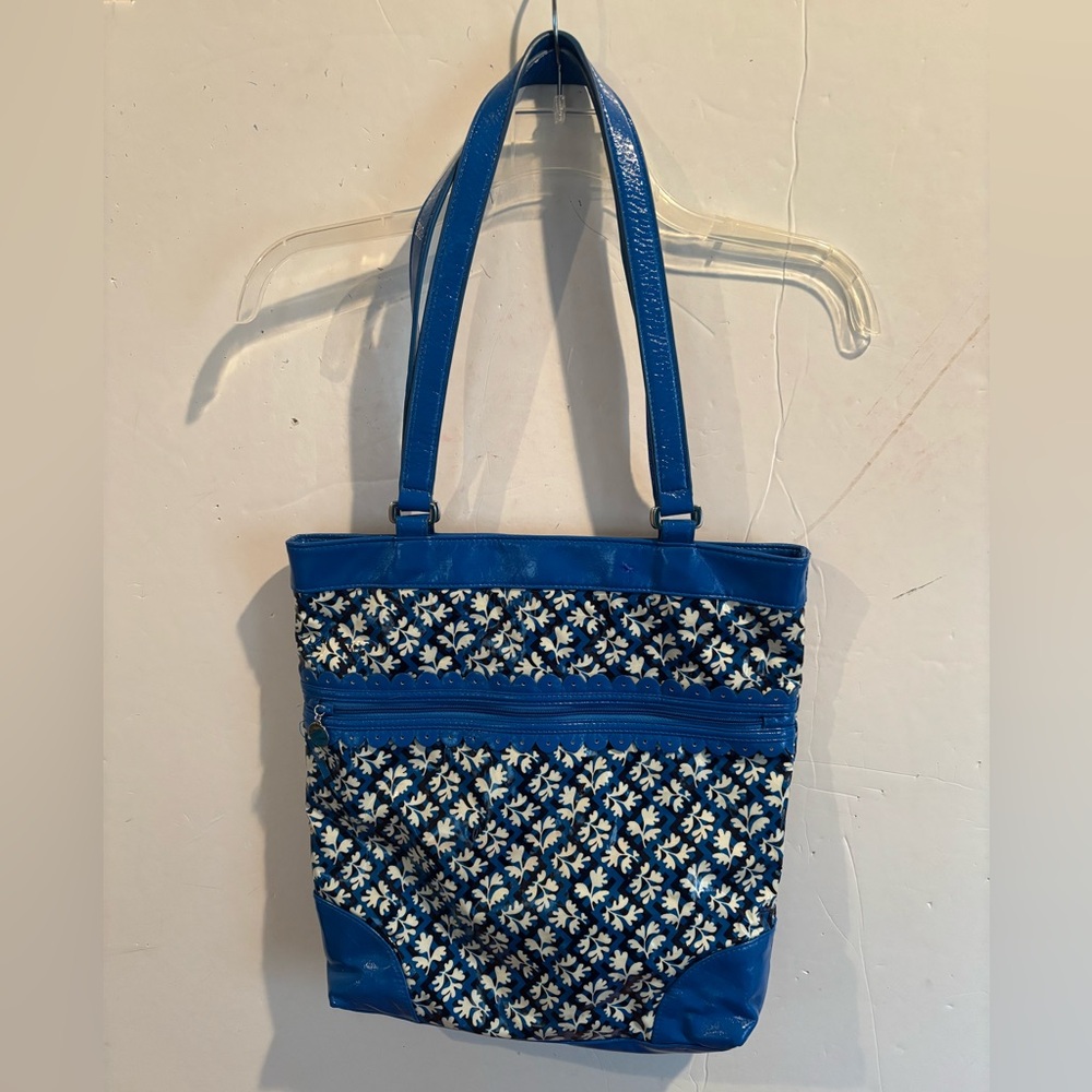 FRILL by Vera Bradley Blue Floral Tote Bag